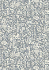 Minna Maze Smoke – närbild — Lewis & Wood tapet
