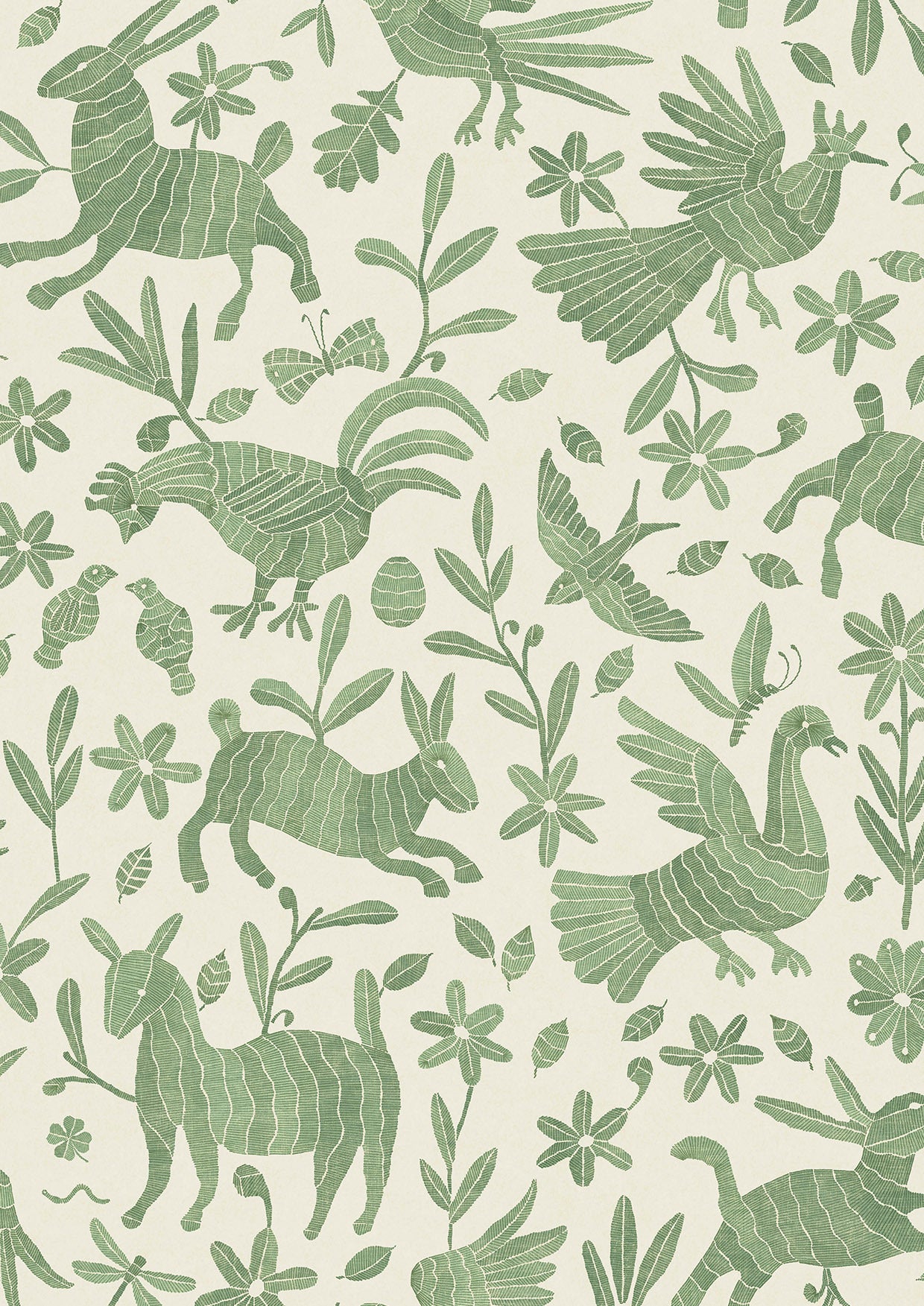 Otomi Leafy – närbild — Lewis & Wood tapet