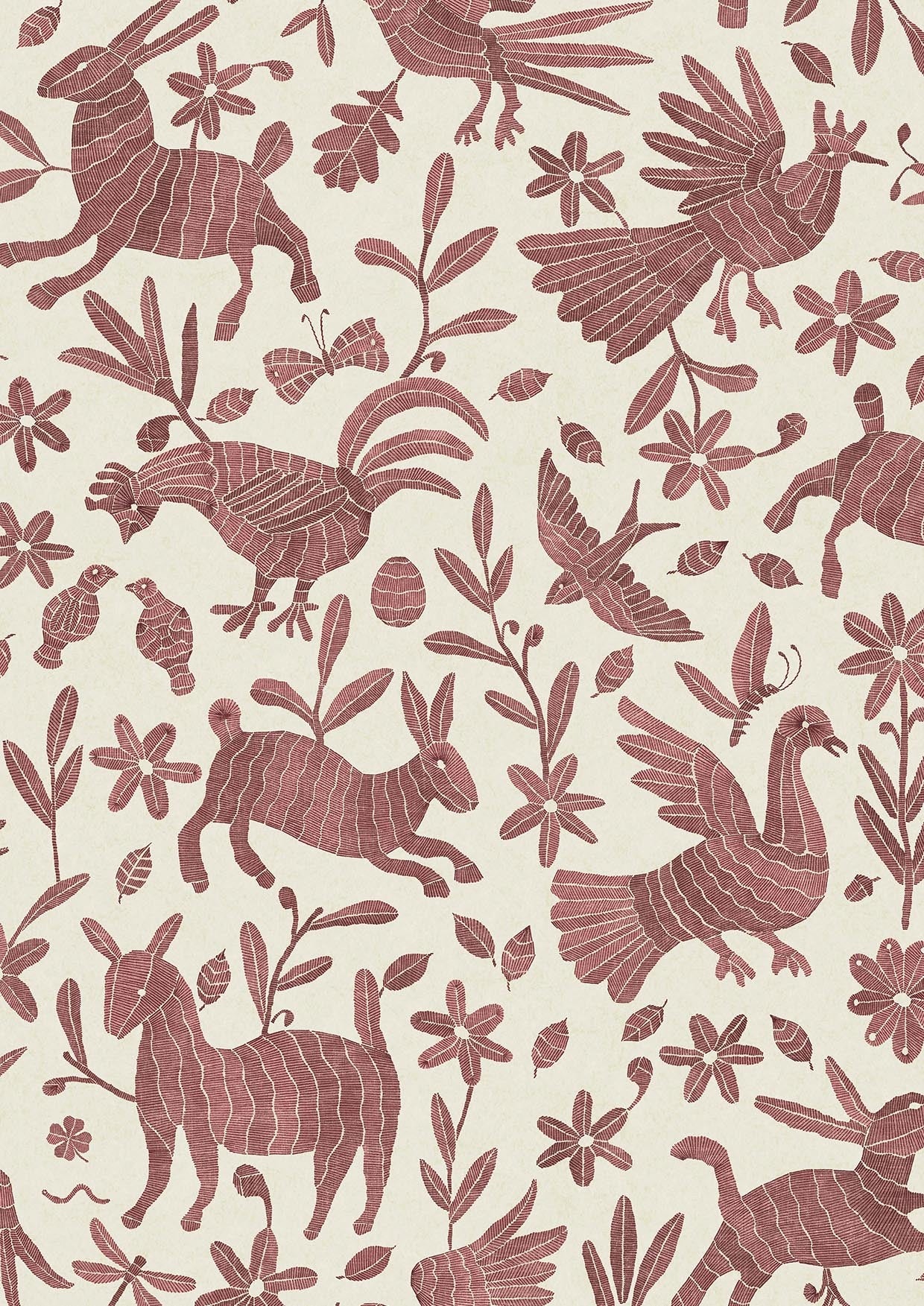 Otomi Rosy – närbild — Lewis & Wood tapet