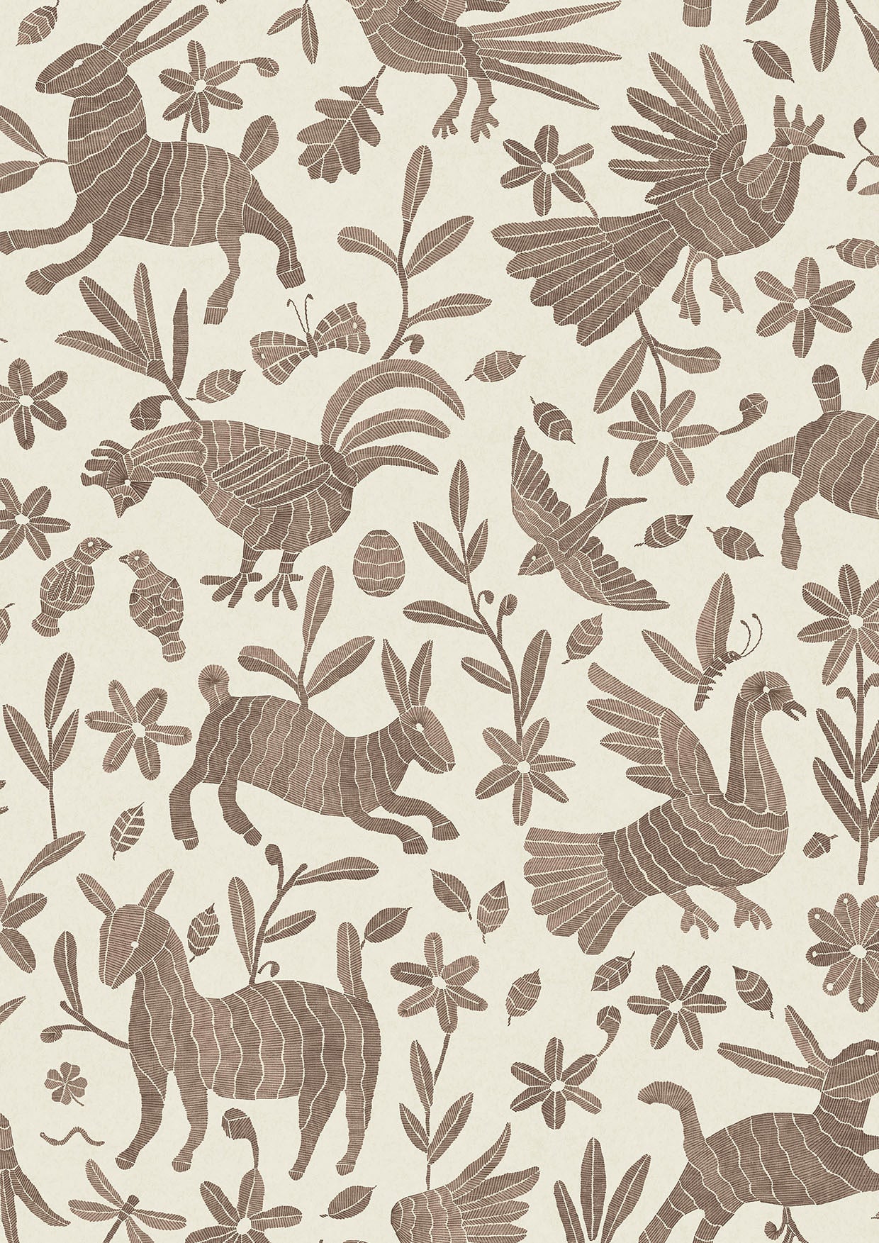 Otomi Twiglet – närbild — Lewis & Wood tapet