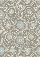 Oxus Casement Blue – närbild — Lewis & Wood tapet