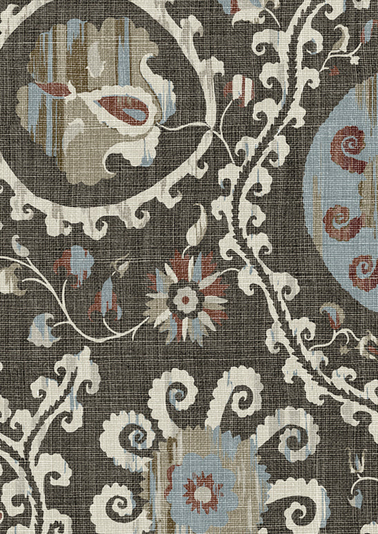 Oxus Turkish Brown — Lewis & Wood tapet