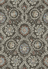 Oxus Turkish Brown – närbild — Lewis & Wood tapet