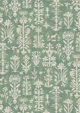 Papyrus Malachite – närbild — Lewis & Wood tapet
