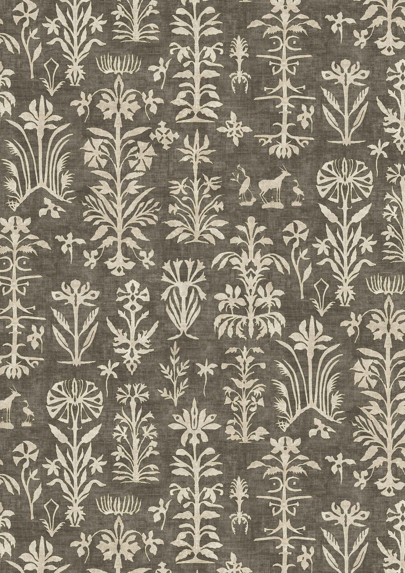 Papyrus Nero – närbild — Lewis & Wood tapet