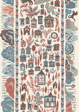 Ravi Ribbon Tapetprov Blue Almond