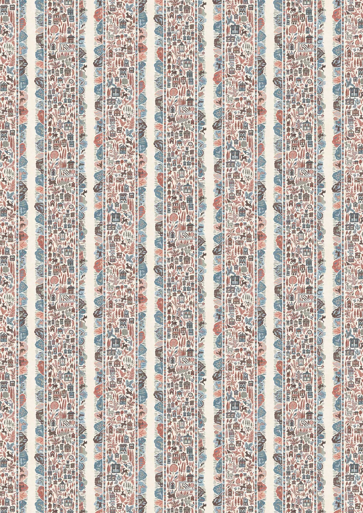 Ravi Ribbon Blue Almond – hel bredd — Lewis & Wood tapet
