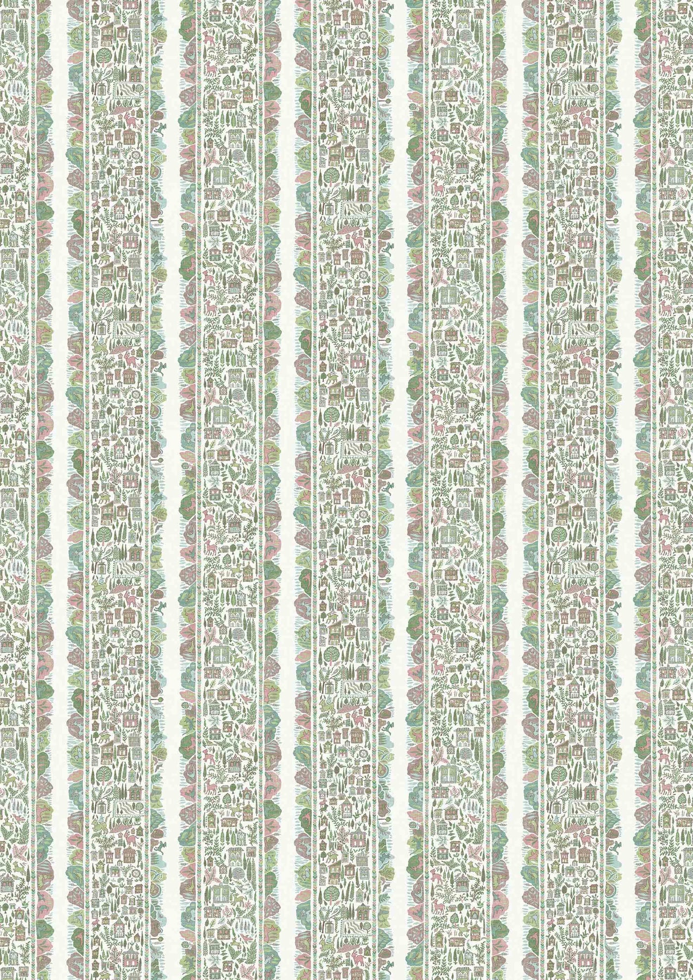 Ravi Ribbon Pistachio Rose – hel bredd — Lewis & Wood tapet