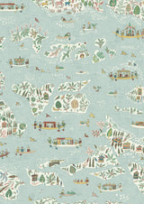 Regatta Garland – närbild — Lewis & Wood tapet
