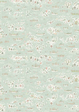 Regatta Pistachio Rose – hel bredd — Lewis & Wood tapet