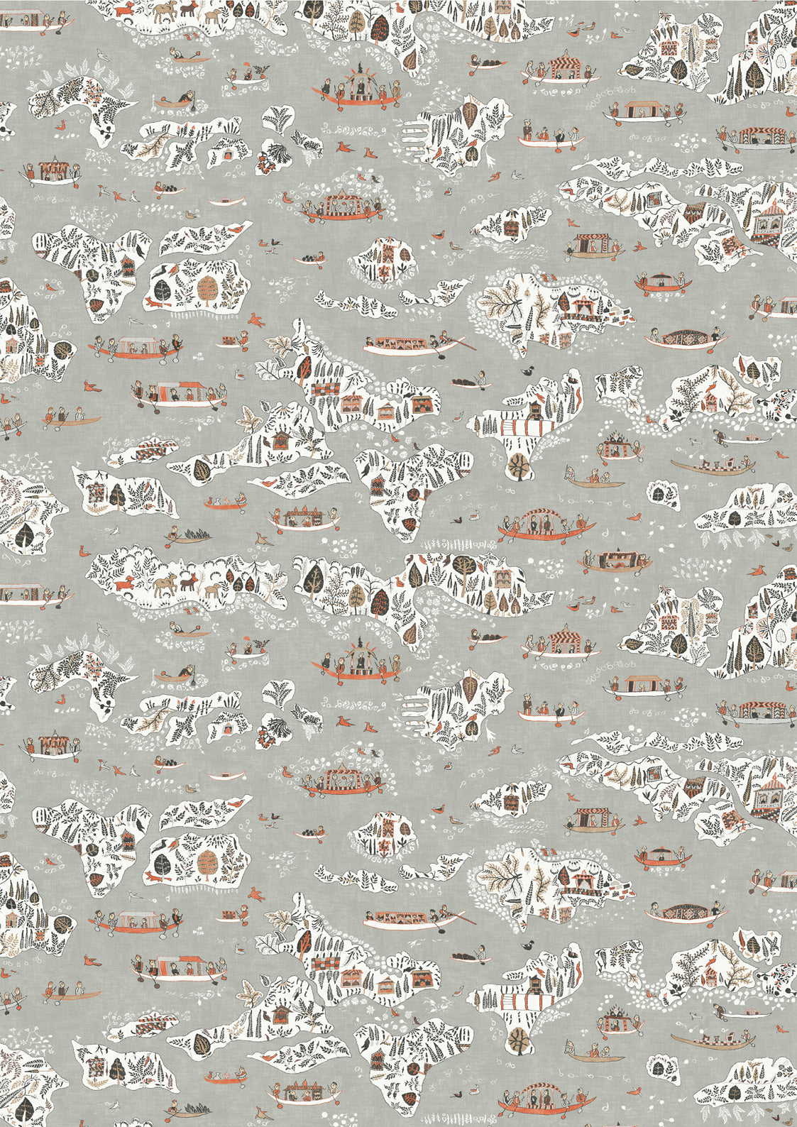 Regatta Satsuma Soot – hel bredd — Lewis & Wood tapet