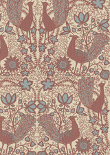 Peacock Rhone – närbild — Lewis & Wood tyg