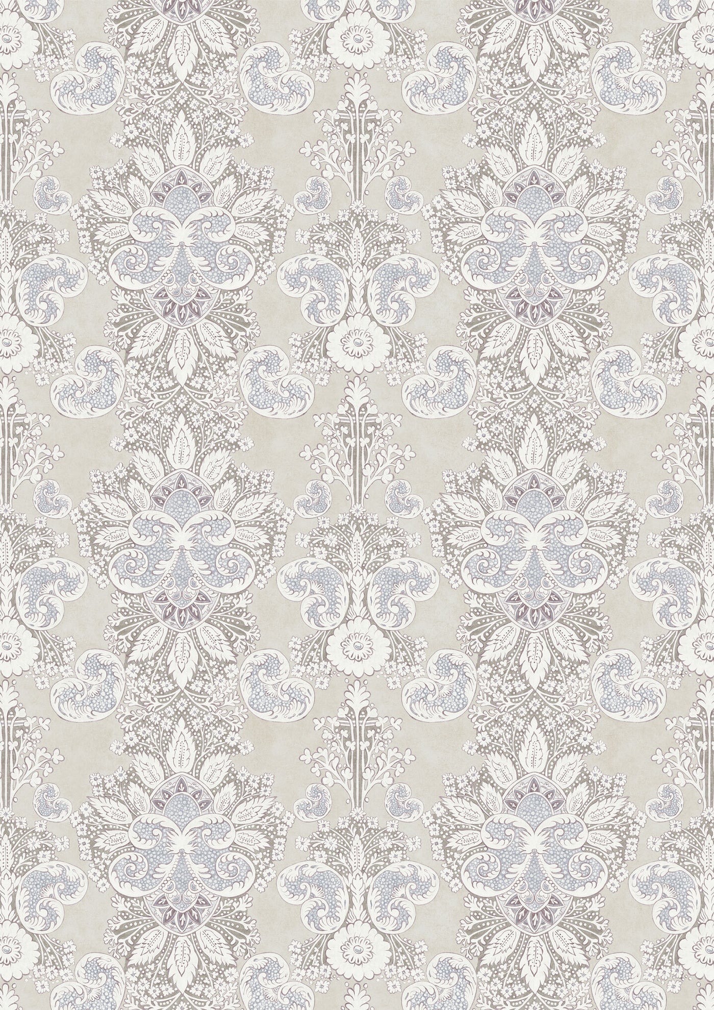 Rococo Alabaster – hel bredd — Lewis & Wood tapet