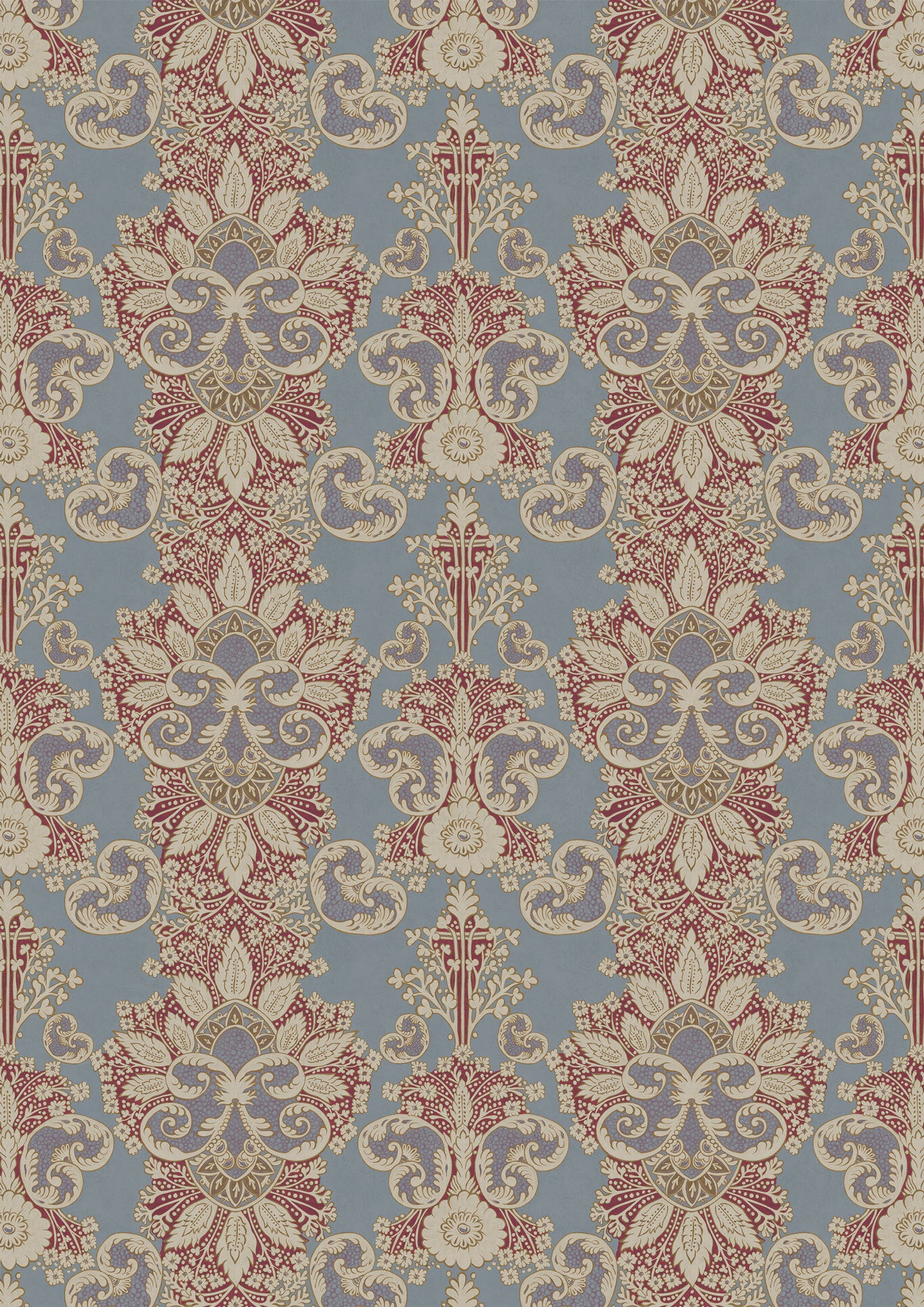 Rococo Heraldic – hel bredd — Lewis & Wood tapet