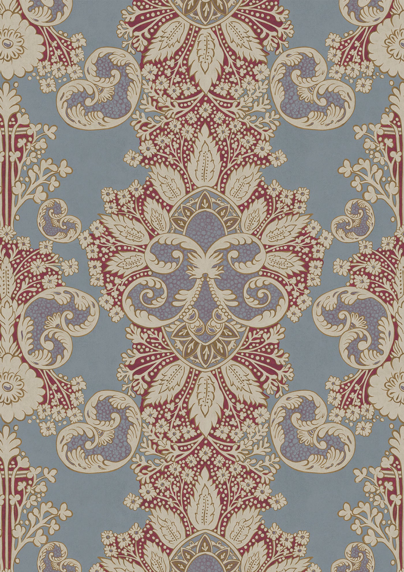 Rococo Heraldic – närbild — Lewis & Wood tapet