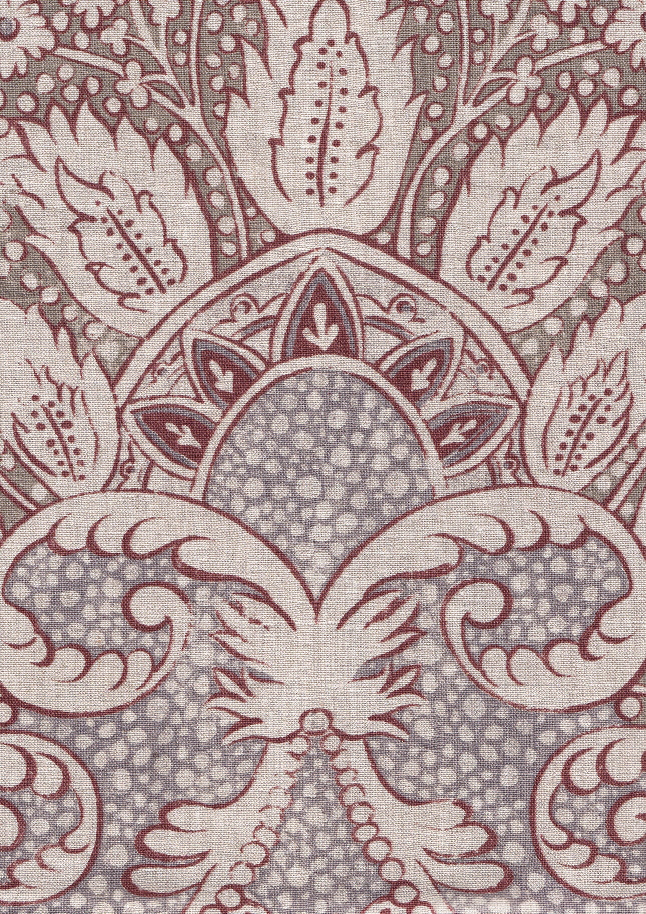Rococo Linen Tygprov Fritillary