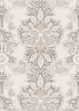 Rococo Linen Sparrow – närbild — Lewis & Wood tyg