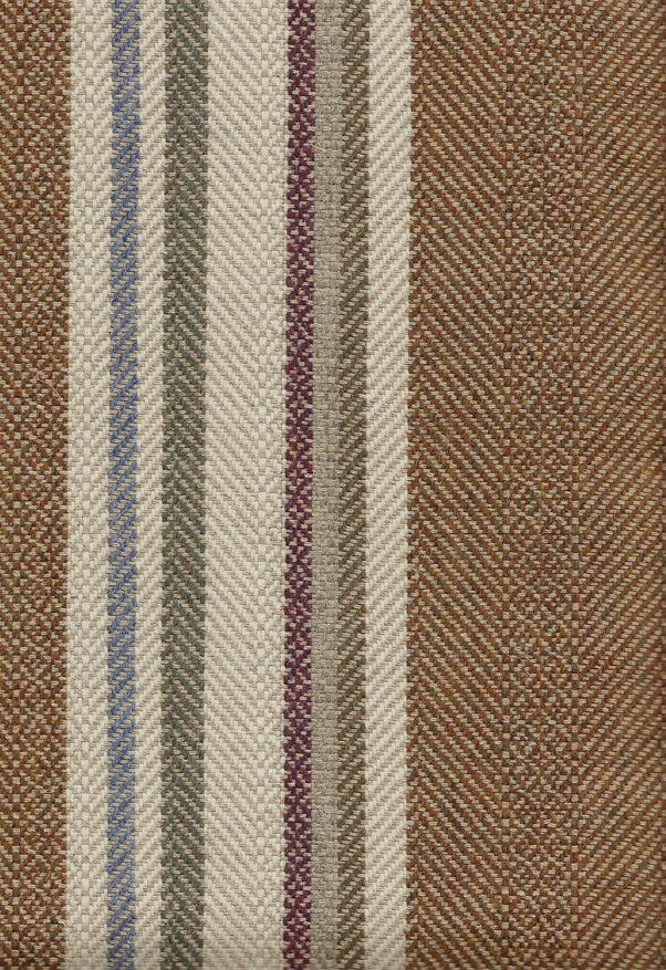 Selsley Stripe Tygprov Peat