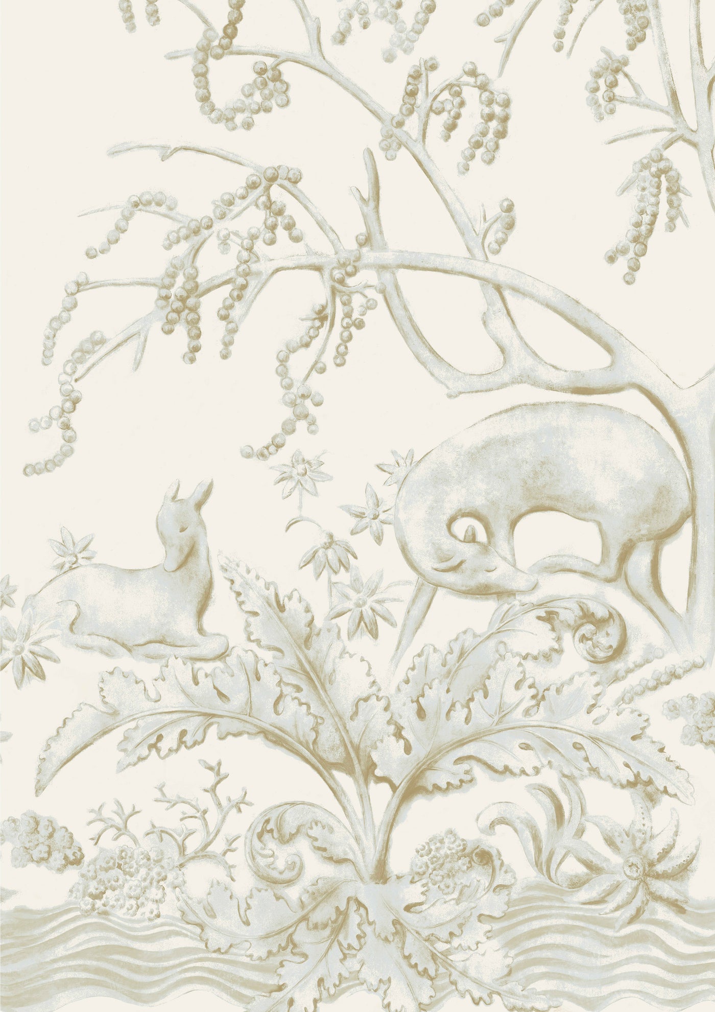 Sika Eucalyptus – närbild — Lewis & Wood tapet