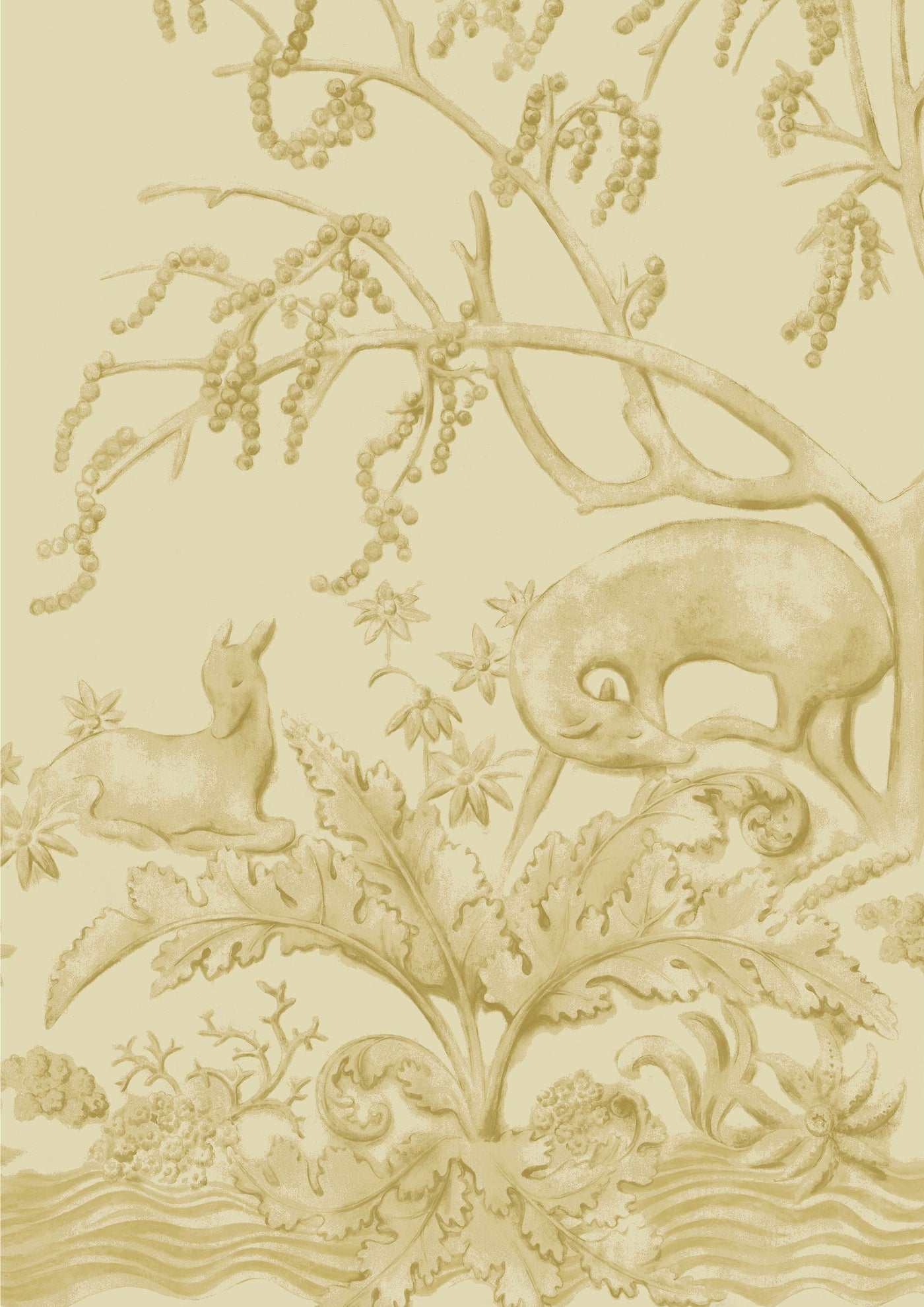 Sika Lemonwood – närbild — Lewis & Wood tapet