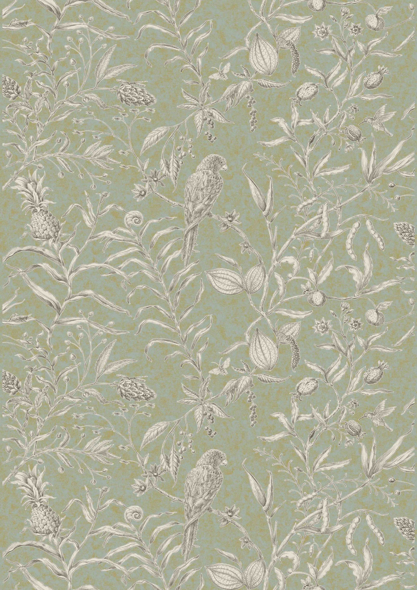 Squawk Charcoal Lime – hel bredd — Lewis & Wood tyg