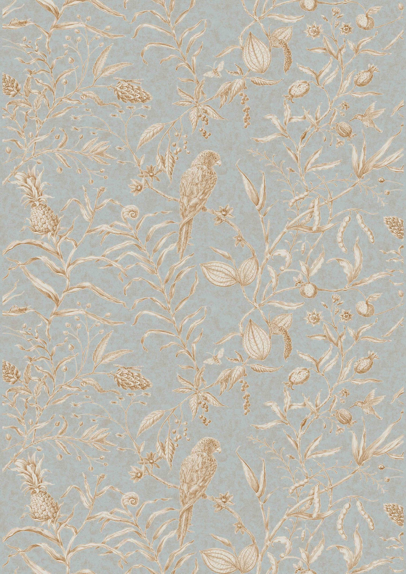 Squawk Grey Gold – hel bredd — Lewis & Wood tyg