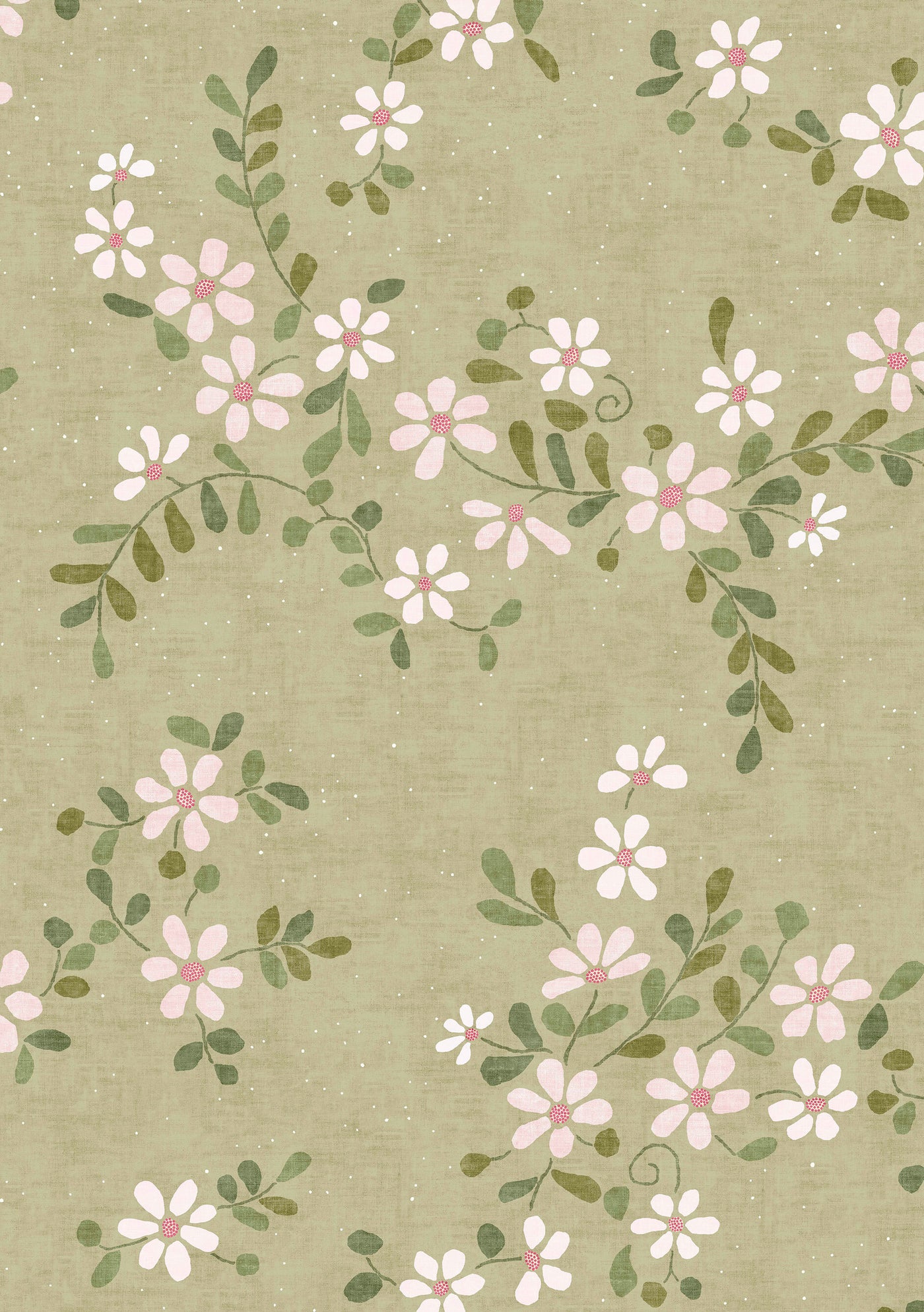 Stellata Daisy – närbild — Lewis & Wood tapet