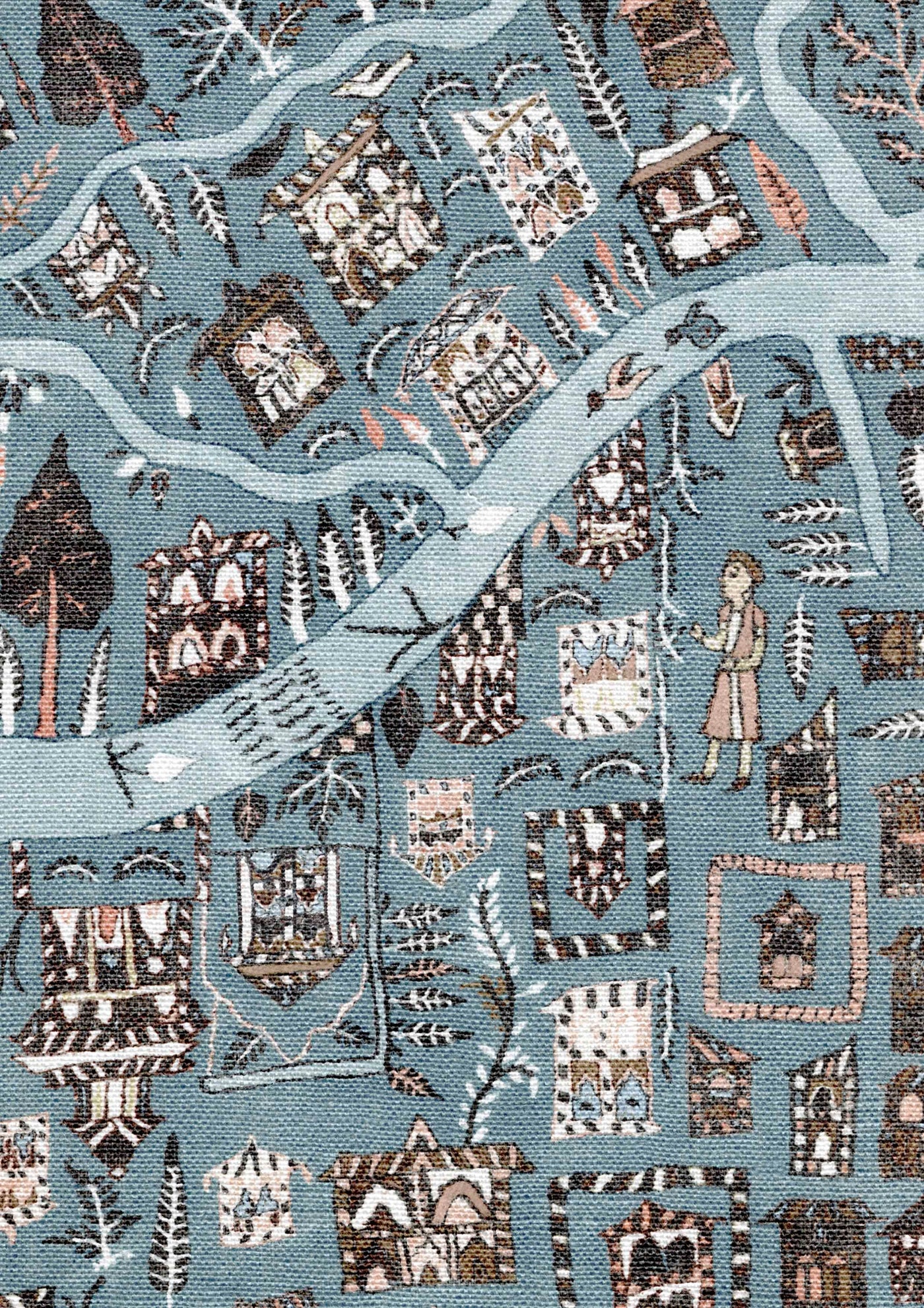 The Map Maxi Tygprov Blue Almond