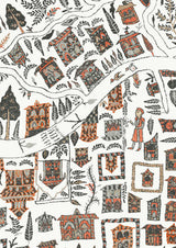 The Map Maxi Satsuma Soot — Lewis & Wood tapet