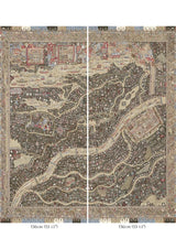 The Map Maxi Twilight – hel bredd — Lewis & Wood tapet