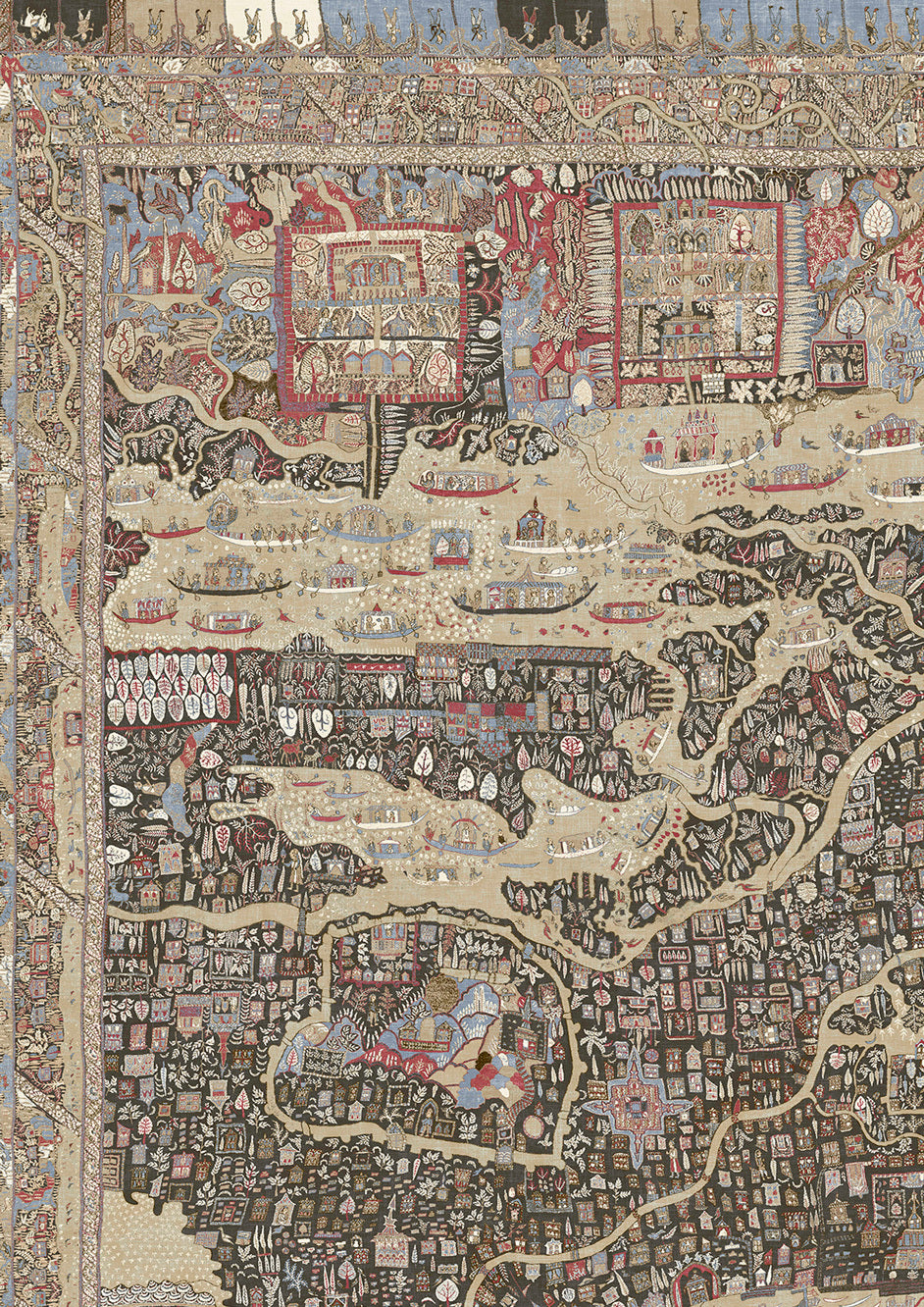 The Map Maxi Twilight – närbild — Lewis & Wood tapet