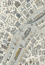 The Map Mini Aqua Vita — Lewis & Wood tyg