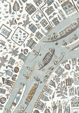 The Map Mini Aqua Vita — Lewis & Wood tapet