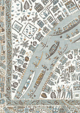 The Map Mini Aqua Vita — Lewis & Wood tapet
