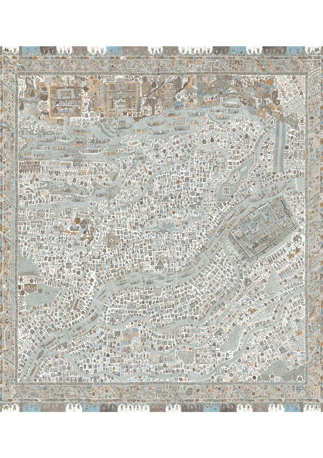 The Map Mini Aqua Vita – hel bredd — Lewis & Wood tapet