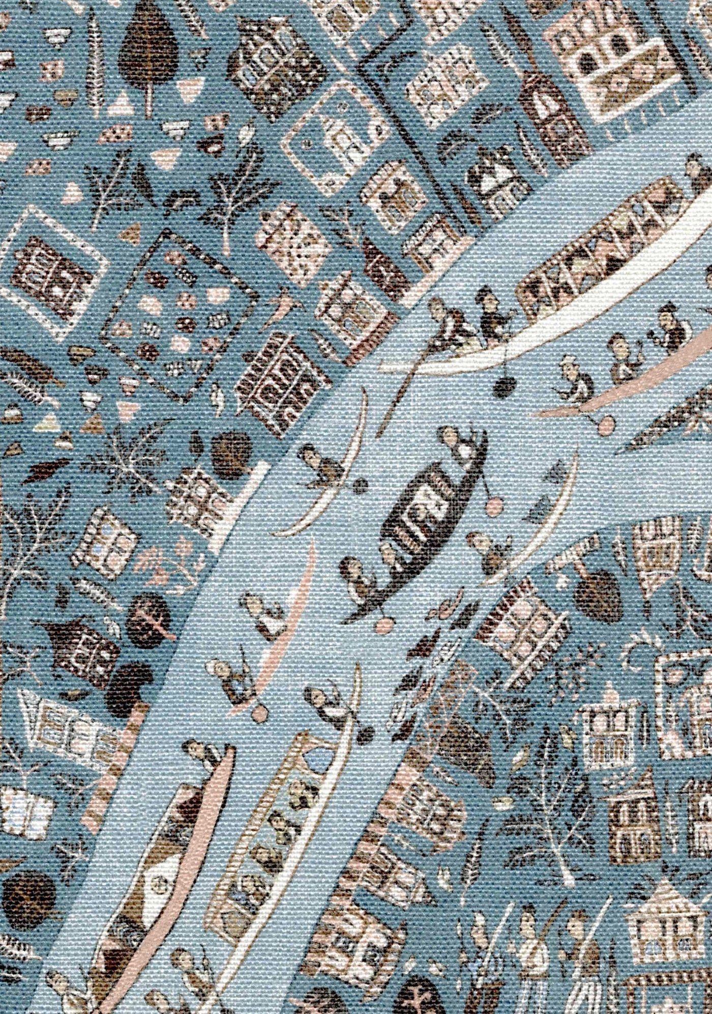 The Map Mini Blue Almond — Lewis & Wood tyg