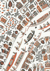 The Map Mini Satsuma Soot — Lewis & Wood tapet