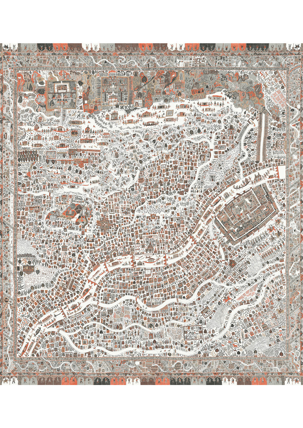 The Map Mini Satsuma Soot – hel bredd — Lewis & Wood tapet