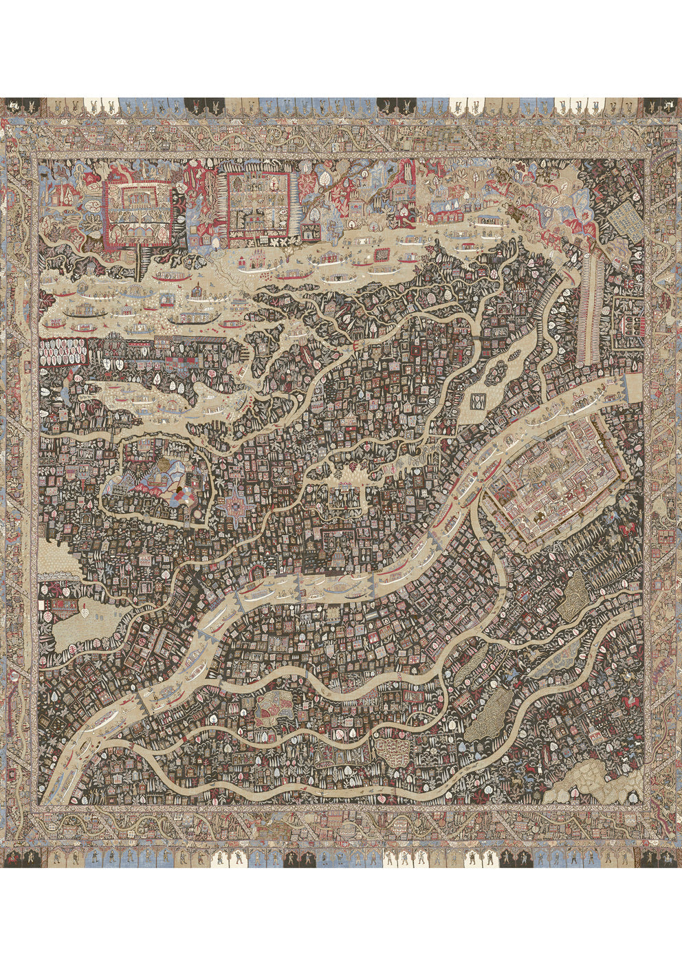 The Map Mini Twilight – hel bredd — Lewis & Wood tapet