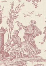 Toile Baptiste Tapetprov Cerise