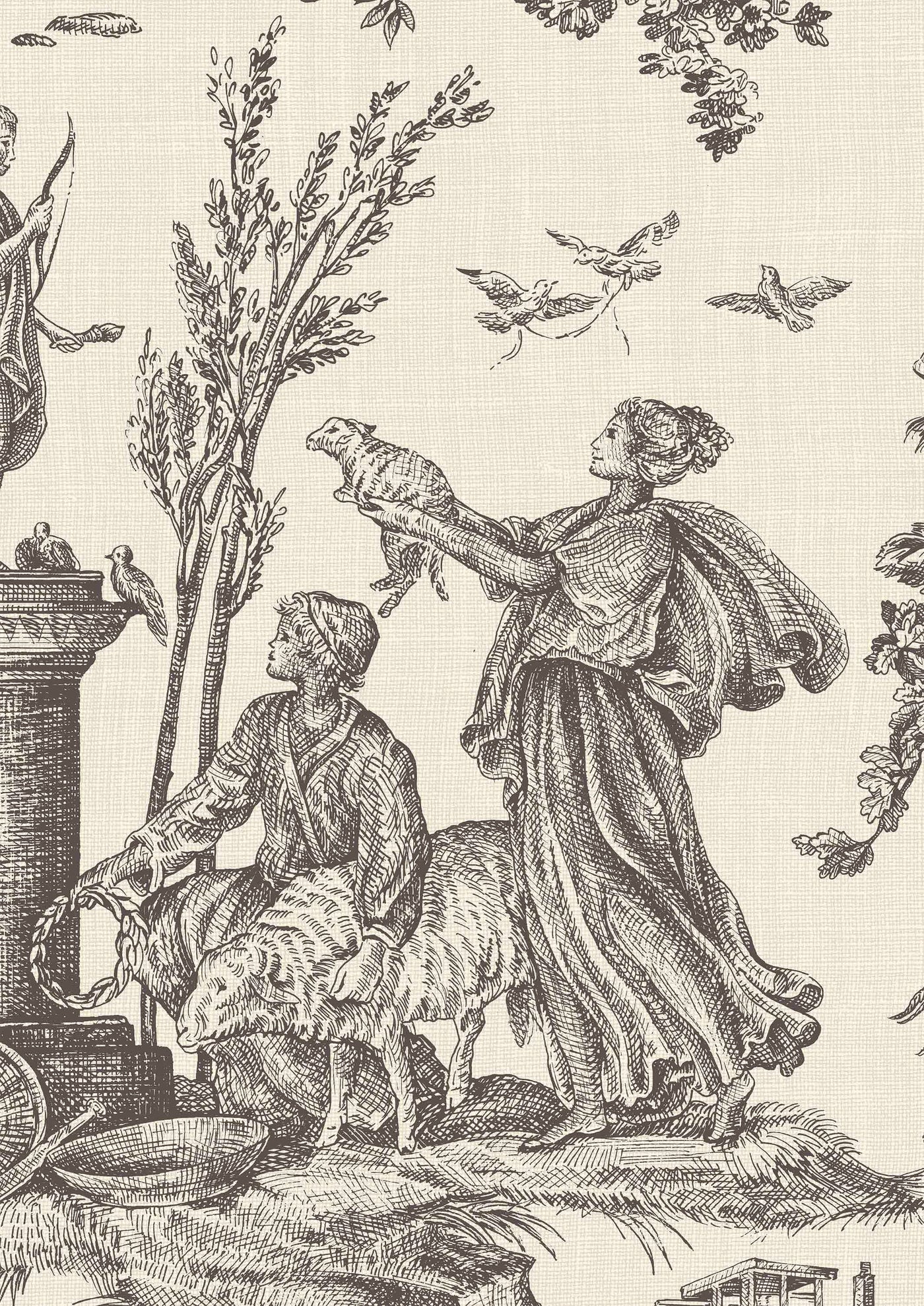 Toile Baptiste Tapetprov Douce Noir