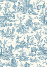 Toile Baptiste Ciel – närbild — Lewis & Wood tapet
