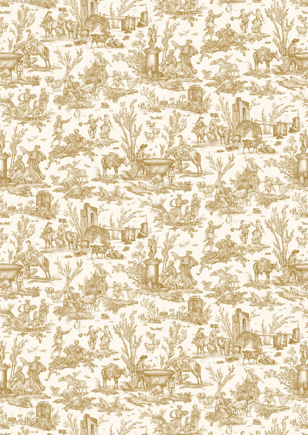 Toile Baptiste Dijon – hel bredd — Lewis & Wood tapet
