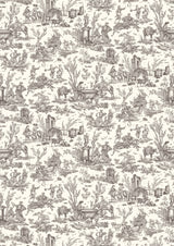 Toile Baptiste Douce Noir – hel bredd — Lewis & Wood tapet