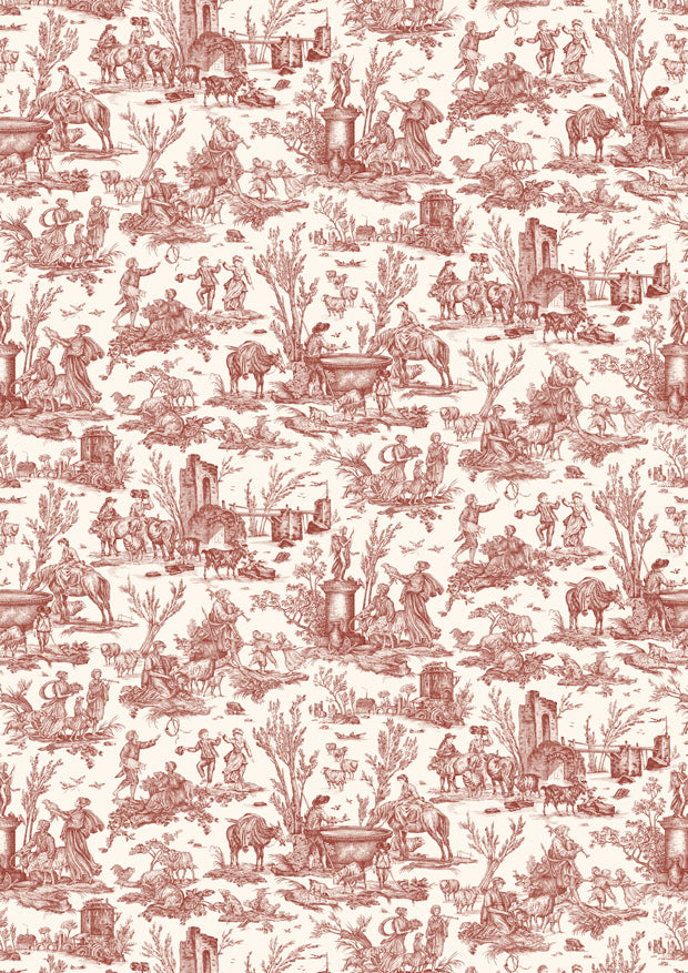 Toile Baptiste Rhone – hel bredd — Lewis & Wood tapet