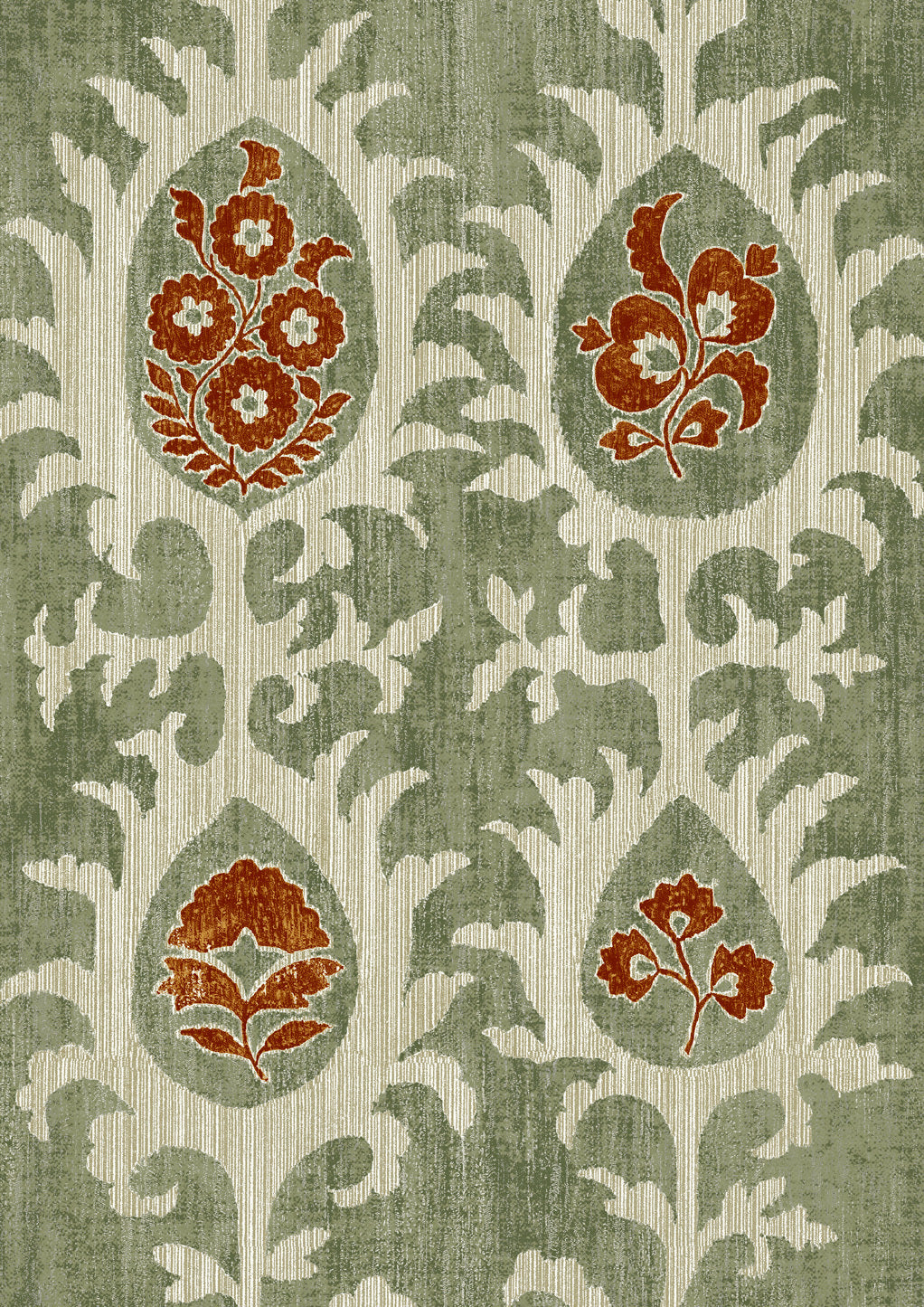 Tribal Limpopo Green — Lewis & Wood tapet