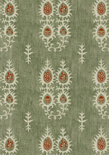 Tribal Limpopo Green – närbild — Lewis & Wood tapet