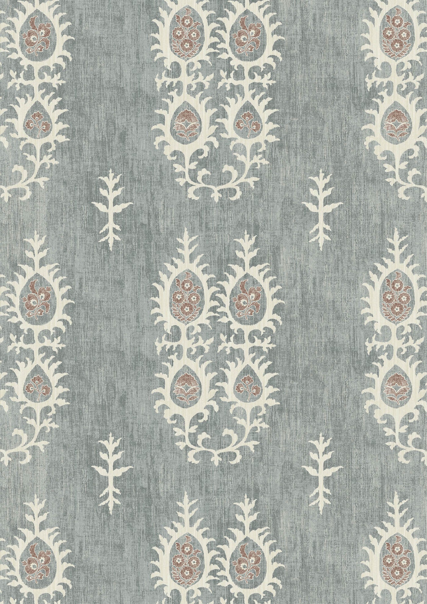 Tribal Monsoon Blue – närbild — Lewis & Wood tapet