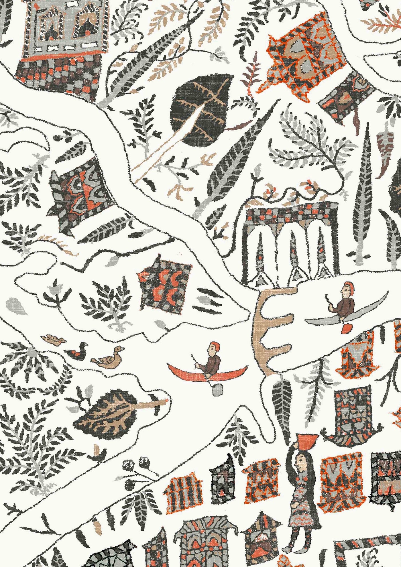 Utopia Satsuma Soot — Lewis & Wood tapet
