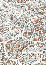 Utopia Satsuma Soot – närbild — Lewis & Wood tapet